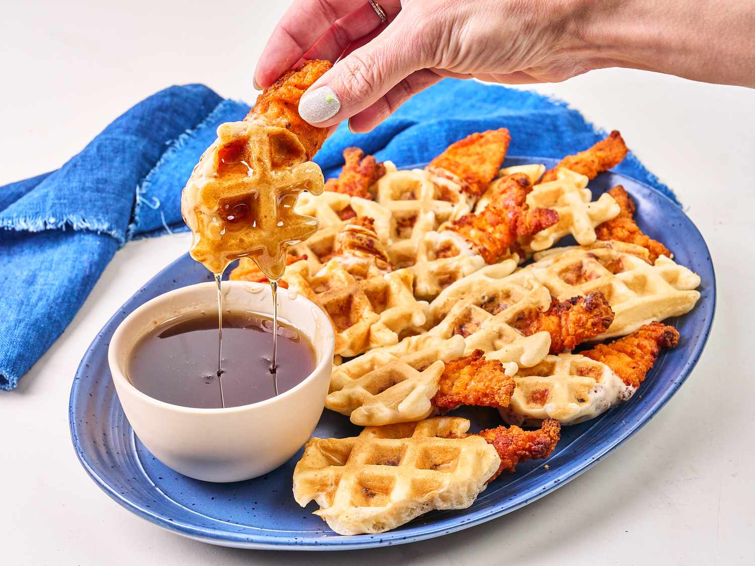 Delicious Chicken and Waffle Bites